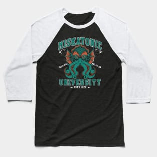 Miskatonic University - Lovecraft Cthulhu - Vintage Distressed College Baseball T-Shirt